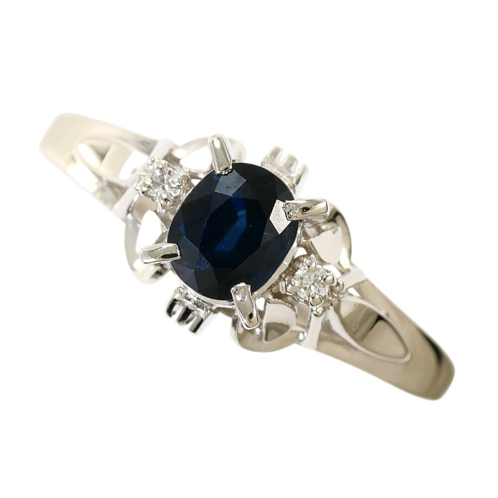 VINTAGE Silver Diamond Ring